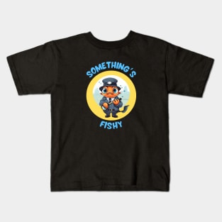 Something's Fishy | Fish Pun Kids T-Shirt